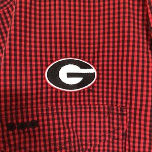 Georgia Bulldogs Columbia fishing shirt large